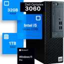 Dell Optiplex 3060 Desktop Computer | Intel i5-8500 (3.2) | 32GB DDR4 RAM | 1TB SSD Solid State | Built in WiFi | Bluetooth | Windows 11 Professional | Home or Office PC 