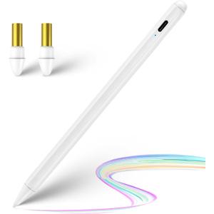 iPad Pencil Pro - 2X Fast Charge Stylus Pen for Apple iPad Pro 11 13 Inch M4, Works for iPad Pro 11", 12.9", 13", White