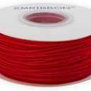 Red Velvet Ribbon 1/8 Inch Thin Velvet Vintage Narrow Ribbon for Wedding Invitations, Gift Wrapping, and Party Favour Boxes, 50 Yards Roll
