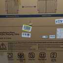 Babelio 31.5-55" No Bottom Bar Baby Gate Extra Wide, 2-in-1 Auto Close Dog Gate for The House, Stairs and Doorways, with Large Walk Thru Door, Grey