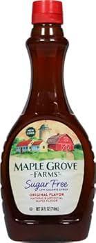 Maple Grove Farms Syrup, Sugar Free (24 Fl Oz (Pack of 2)) BB Date Not Found 