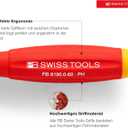 PB Swiss Tools - SwissGrip Screwdriver Set for Slotted size 3 and Phillips Screws size 1, Model #8261.CN, Set of Two Screwdrivers, Screwdrivers