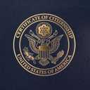 GraduationMall US Citizenship Certificate Holder Naturalization Certificate Cover with logol 'Certificate of Citizenship' US Citizenship Gifts