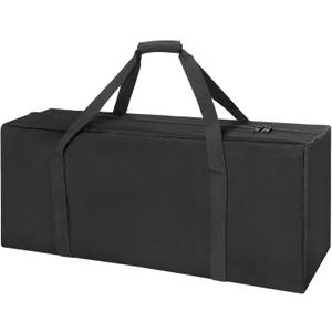 COOLBEBE 32" Sports Duffle Bag - 73L Large Travel Duffel Luggage Bag with Upgrade 2-way Lockable Zippers, Sturdy & Water Resistant, Black