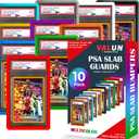 VALUN 10 Pack Slab Guards Fits PSA & CGC & TAG Slabs - PSA Slab Guard Hard TPU PSA Slab Protector for Graded Cards  PSA Slab Bumper Guard for graded slabs  Slab Protector for PSA Cards ((10) Classic Edition)