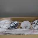 TALOYA 52 inch Ceiling Fans with Lights Remote Control, Modern Low Profile Ceiling Fan with Quiet Reversible DC Motor for Bedroom Living Room and Patio White