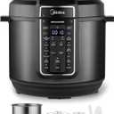 Midea 12-in-1 Electric Pressure Cooker, 8 Quarts, 12 Presets, Multi-Functional Programmable Slow Cooker, Rice Cooker, Steamer, Saut Pan, Yogurt Maker, and More, Stainless Steel