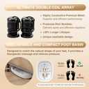 Ionic Foot Bath Detox Machine,Foot Detox Foot Bath Soak Tub with 2 Arrays,80 Disposable Foot Spa Liners,Detox Sea Salt,Folding Foot Spa Bucket,Home Salon-Level Foot Soaking Tub