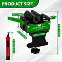 Golf Club Regripping Kit 2.0 No Drill Vise Clamp with 3mm Rubber Protection and Quick Release Fits 6-28mm Shafts for Golf ClubGifts for Golfers Men/Dad/Him (Green)