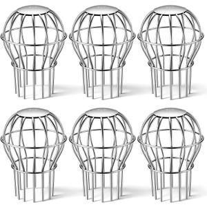 6 Pack Gutter Guard 3 Inch, 304 Stainless Steel Filter Strainer Fits 2.8" to 3.7" Downspout Filter Protector for Blockage Leaves, Seeds, Twigs and Debris