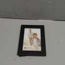 Malden 4x6 Picture Frame - Wide Real Wood Molding, Real Glass - Black