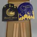 Geelin Ramadan Kareem Iftar Decorations Suhoor and Iftar Duas Sign for Home Eid Mubarak Table Decor Islamic Decoration Gift Eid Mubarak Acrylic Sign Islamic Tabletop for Desk Shelf Living Room