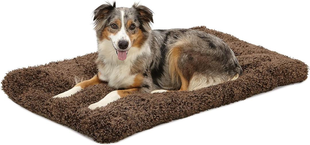 MidWest Homes for Pets Large QuietTime Deluxe Coco Chic Pet Bed, Ultra-Soft & Overstuffed, Machine Washable, Fits 42-inch Crate