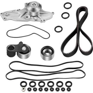 ECCPP Timing Belt Kit with Water Pump Compatible For Acura CL MDX TL For Honda For Accord 1999 2000 2001 2002 2003 2004 For Honda Odyssey 2003 2004 Pilot TBK286 WPHO024 VCHO024 TS26286