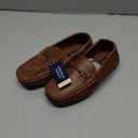 French Toast Kids Oxford Loafer Dress Shoes for Boys - Faux Leather Slipon Boat Shoe - Tan (Size 1 Big Kid)