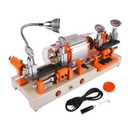 Horizontal Hardware Cutting Machine, 110V 180W Metal Slotting & Profiling Machine, Precision Cutter with Multi-Direction Clamps, Electric Bench Cutting Equipment
