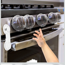 Mom's Choice Gold Awards Winner - Stove Knob Covers for Child Safety (5 Pack) Double-Key Design and Upgraded Universal Size Gas Knob Covers Clear View Childproof Oven Knob Covers for Kids and Pets
