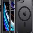 jaroco Magnetic for iPhone SE Case 3rd/2rd,iPhone 8/7 Case, [Compatible with MagSafe][Military Grade Drop Protection][Heavy Duty Protection][Non-Slip] 2-Layer Bumper Phone Case 4.7''-Black