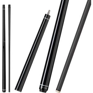Carbon Fiber Break Cue Pool Stick,3 Piece Breaking Cue Stick,Low Deflection Jump Break Cue,13mm Pro Tip with PU Bag (25oz_Black)