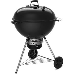 Weber Master-Touch Charcoal Grill, 26-Inch, Black Premium Outdoor BBQ Grill with Tuck-Away Lid Holder & OneTouch Cleaning System, PorcelainEnameled Kettle