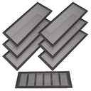 Shappy Vent Covers for Home Floor Standard Covers Magnetic Mesh Vent for Ceiling Floor Outlet Screens Catch Debris Hair Insect, Black(4 Pieces,5.5 x 14 Inch)