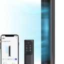 DREO Smart Tower Fan for Bedroom, 90 Oscillating 40" Standing Fan, 26ft/s High-Speed 5 Speeds 4 Modes, Quiet Room Floor Fans, Touch/Remote/APP & Voice Control, Work with Alexa, 12H Timer, Silver, Large