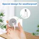 DIANMU 26FT Power Extension Cable with Adapter for Wyze Cam Pan V3, Arlo Essential, Blink Outdoor (3rd Gen) - Weatherproof L-Shaped Micro USB Charging Cord and Charger (Not for Wyze V3) - 2 Pack