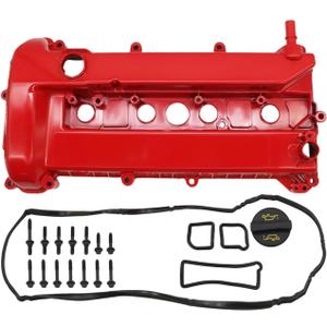 Aluminum Upgrade Valve Cover Kit with Gaskets Bolts Fit Compatible with Mariner Escape Focus 2005-2008, Compatible with Transit Connect 2010-2013 2.0L 2.3L 4S4Z6582CA 4S4Z6582C