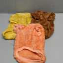 JAMPAYANG Dog Sweater, 3 Pack Dog Sweaters for Small Dogs or Cats, Girl or Boy, Warm Dog Clothes Shirt Coat for Winter Christmas (Coffee, Peach, Yellow, X-Small)