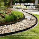 Metal Landscape Edging 5" H x 40" L, 6 Pack, Steel Garden Edging