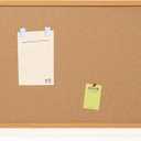 Cork Board Bulletin Board 20" x 30", Wood Framed Corkboards for Wall Decor, Hanging Office Message Board, Large Wall Mounted Notice Pin Board with 15 Push Pins for School, Home & Office, 1 Pack 20" x 30"