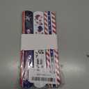 MGparty 4th of July Accessories, 48PCS Patriotic Slap Bracelets Toys for Kids, Fourth of July Decorations Party Favors Memorial Day Supplies Classroom Prizes Gifts Accessories