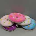 Bedwina Plush Donut Party Decorations (Pack of 6) with Colorful Sprinkles, Stuffed Toy is Great for Donut Party Favors, Birthday Party Decorations, Party Supplies, and Stocking Stuffers