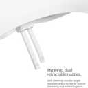 Brondell Bidet Toilet Seat Non-Electric Swash Ecoseat, Fits Elongated Toilets, White - Dual Nozzle System, Ambient Water Temperature - Bidet with Easy Installation