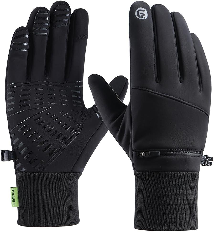 Winter Gloves for Men Women Waterproof Glove,Touchscreen Gloves Thermal Snow Gloves for Running Cycling Driving (Medium)