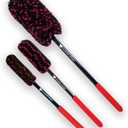 Wheel Woolies Car Detailing Brush Set - 3pc Car Wheel Brush Kit (18”, 12”, 12”) for Rims, Barrel, Spokes & Brake Dust | Soft No Scratch Rim Brush with Long Handle & Anti-Slip Grip | Made in USA