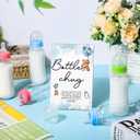 Roowest Bottle Chug Baby Shower Game Favors 12 Pcs Baby Shower Bottles Favor with 1 Wooden Sign for Gender Reveal Party Supplies Gifts (Bear)