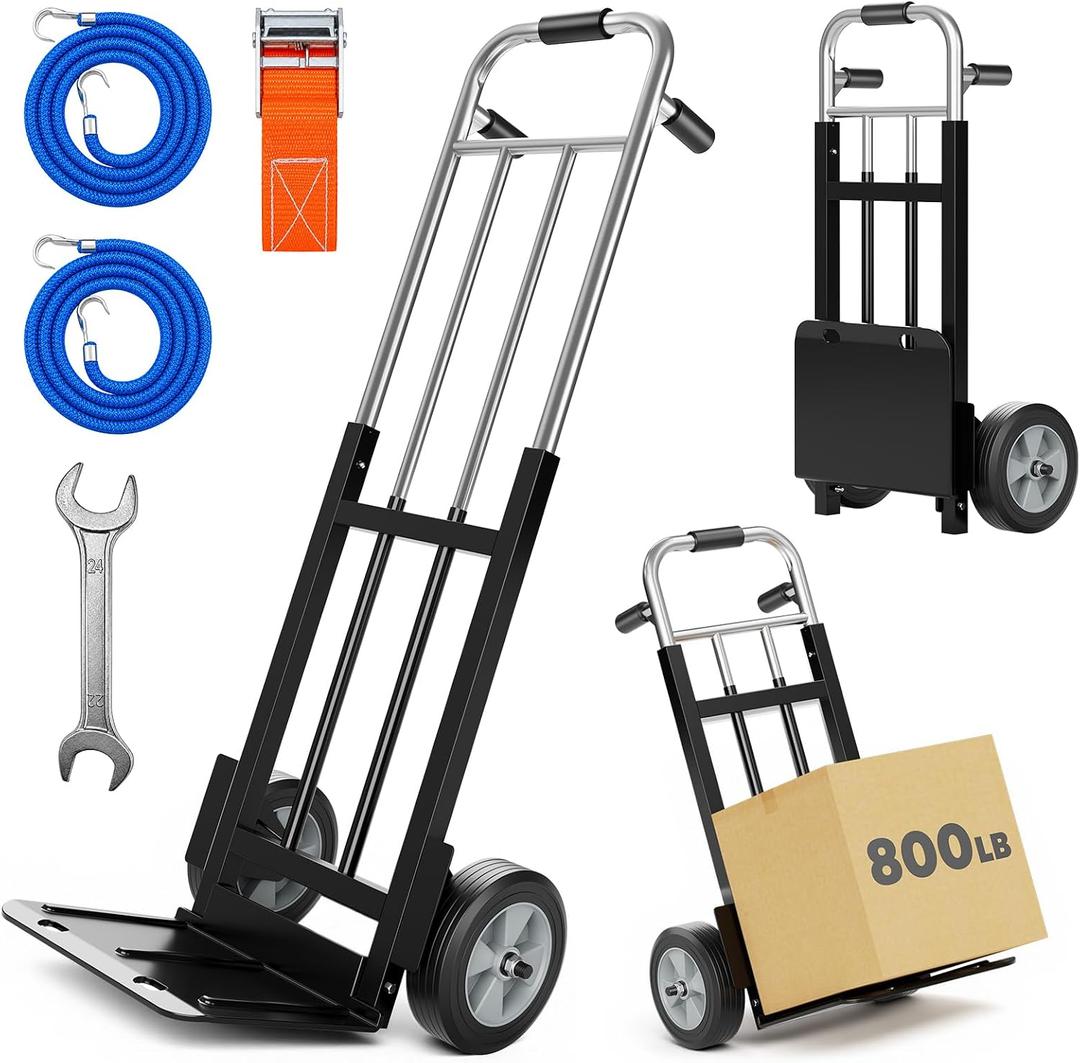 800 LB Heavy Duty Alloy Steel Folding Hand Truck Dolly
