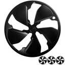 19 Inch Wheels Cover for Tesla Model Y Juniper 19 Inch Wheel Hubcaps Matte Black Accessories 4 PCS (Black, 19inch-Model Y Juniper 2026+)