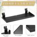 8 Pack Slatwall Shelves Bins, Metal Slatwall Shelf and Acrylic Bins Mount Hanging Wall Organizer Accessories Retail Display Panel for Home Shoe Stores Boutiques Storage and Organization