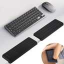 2 Pack L-Shaped Arm Rest for Desk, Ergonomic Elbow Pads with Non-Slip Base, Memory Foam Desk Edge Cushion & Wrist Rest for Office, Home, Study Use
