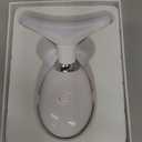 ELISHINE 7 Color Face and Neck Massager Light Therapy, Red Light Based Facial Massager for Skin Care, Smoothing, Firming (White)