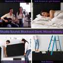 2 Pcs Large Sound Dampening Blanket 48" x 80", 850GSM Acoustic Sound Blanket with Grommets,Heavy Duty Studio Sound Absorption Blankets,Acoustic Blanket Noise Reduce,Light Blocker,Moving Blankets