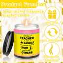 2 Pcs Teacher Appreciation Gifts Teacher Candle Pencil Designed Candles for Teacher Appreciation Week Graduation Party Favors Birthday Gifts for Women Teacher