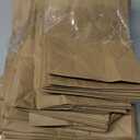 100 Pack 5.8x3.2x8.25 Inch Brown Kraft Paper Gift Bags with Handles - Bulk Small Plain Natural Bags for Birthday Party Favors, Grocery, Retail Shopping, Wedding, Craft, Goody, Takeouts, and Business