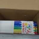 24 Set Colorful Crayons Bulk with Cards Bags Multicolor Wax Crayons for Classroom Party Favors Exchange Treats Prizes Gifts Supplies