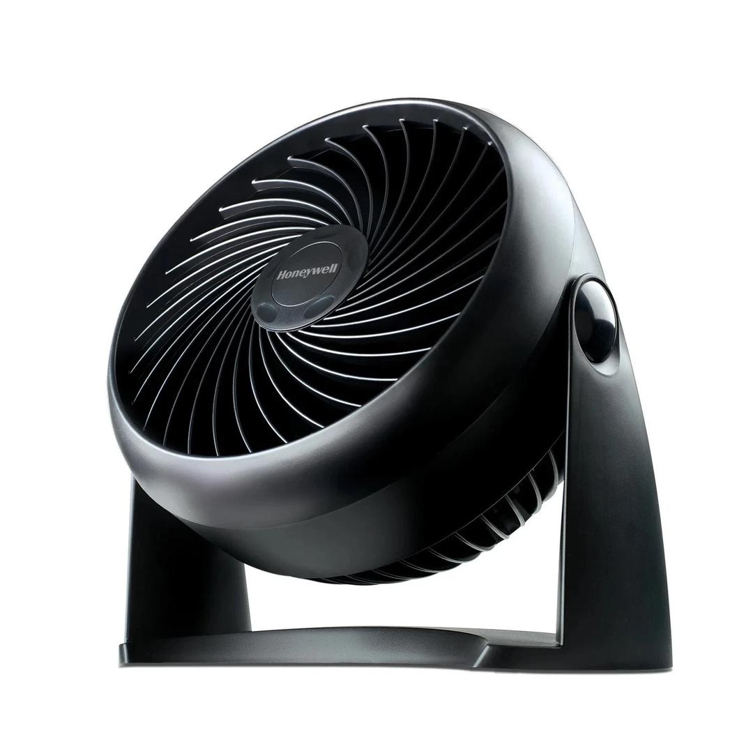 High-Performance Blizzard Air Circulator Fan, 3 Speeds, 90° Tilt, Removable Grill, Cool Black