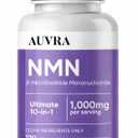 Auvra NMN 10 in 1 Capsules - 1000mg Per Serving, Cellular Energy & Daily Vitality Supplement with NAD+, TMG & Nutrient Blend, Wellness Support Capsules, Dietary Supplement - 120 Capsules, EXP 04-2028