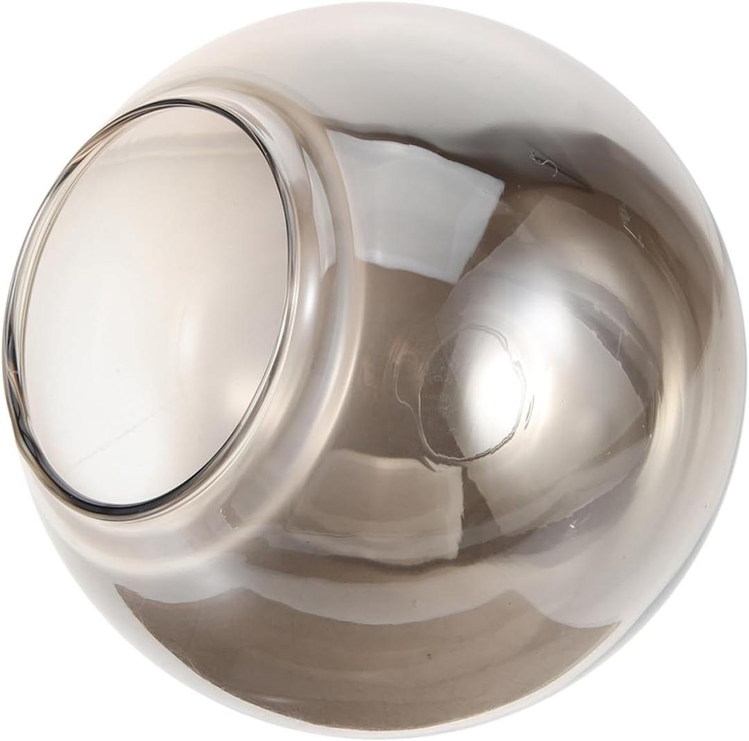 STOBAZA Replacement Lampshade for Pendant Lamp Smoke Glass Cover for Ceiling Lamp Easy to Install and Smooth Surface