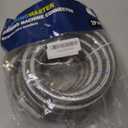10FT Stainless Steel Washing Machine Hoses with 90 Degree Elbows,2 Pack Red and Blue Washer Hoses,Burst Proof Hot & Cold Water Connection Inlet Washer Supply Lines